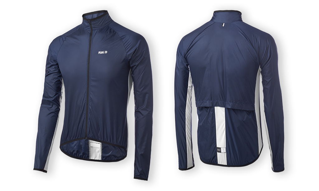 GIACCA CICLISMO PEdALED VESPER PACKABLE JACKET NAVY