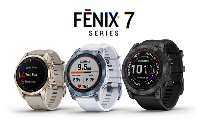 vendita online i nuovi Garmin: Fenix 7S, Fenix 7 e Fenix 7x nella versione Standard, Solar e Solar Sapphire.